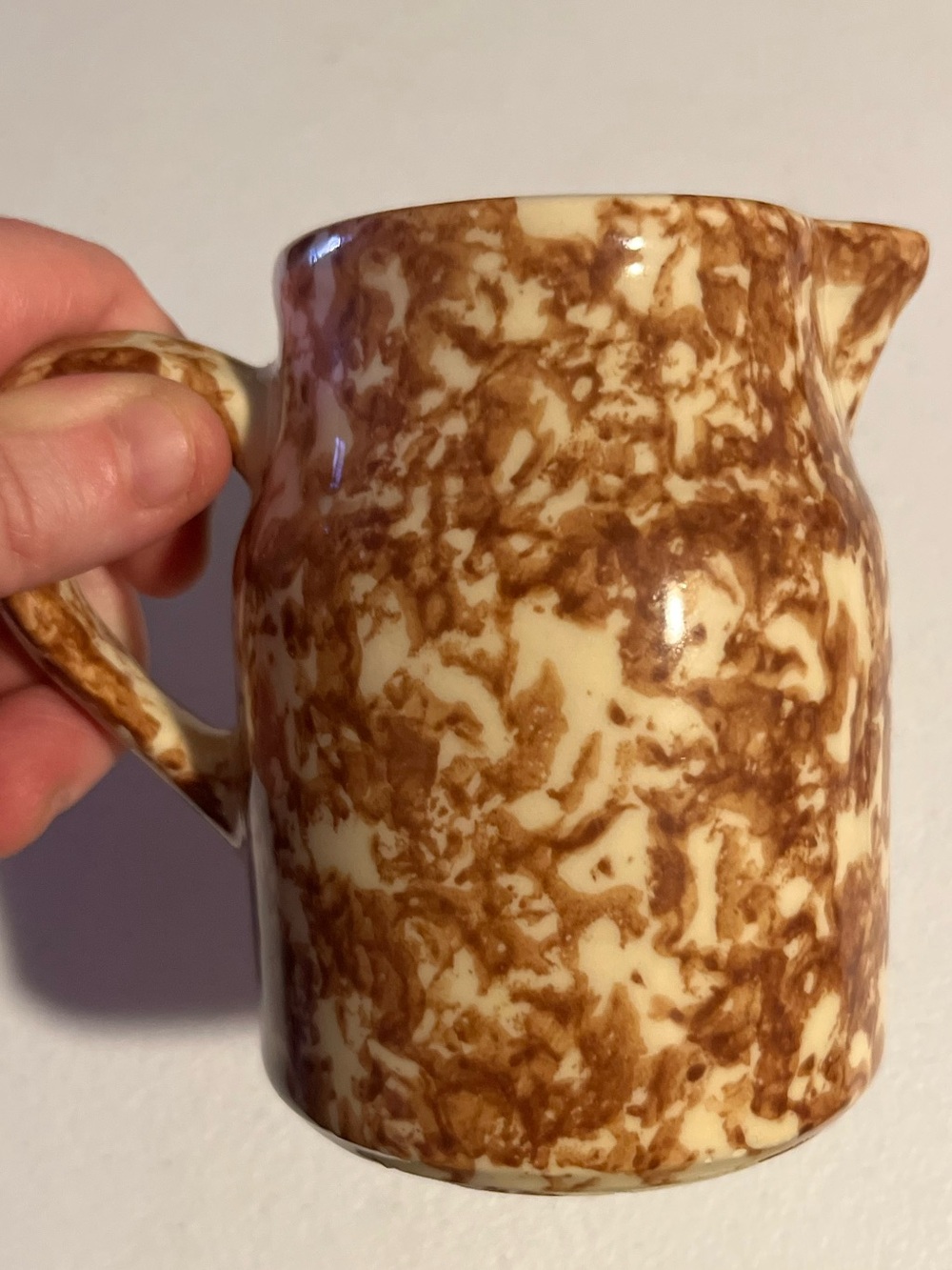 Friendship Pottery Spongewear Creamer